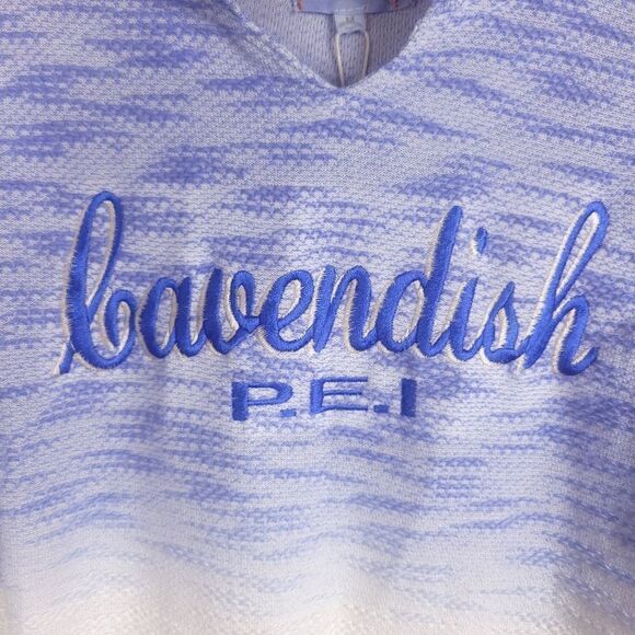 Beach by Exist Cavendish Blue White Hooded Pullover Size M - Picture 4 of 7